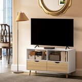  TV ormarić TV komoda s ladicama otvorene police drvo 99 x 39 x 58 cm bijela | shoptok.hr