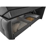 MID.YOU POSTELJA BOXSPRING 160 cm x 200 cm , tekstil, leseni material antracit | Shoptok.si