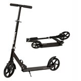  Romobil za djecu i tinejdžere, sklopivi, s podesivom visinom upravljača 95–105 cm, kotači 200 mm, crni | shoptok.hr