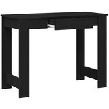 vidaXL Pisalna miza črna 100x45x75 cm inženirski les | Shoptok.si