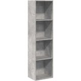 vidaXL Regal za knjige boja betona 40x30x152 cm konstruirano drvo | shoptok.hr
