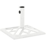  The Living Store Stojalo za senčnik belo 44x44x31 cm lito železo - Postavek Za Senčnik, (21484608) | Shoptok.si