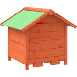  Kućica za pse smeđa 65 x 65 x 61,5 cm od masivne borovine | Shoptok.si