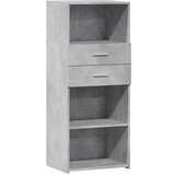 Maison Chic Visoka omara - Komoda - Predalnik betonsko siva 50x42,5x124 cm inženirski les, (21722415) Cene