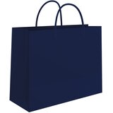  VREĆICE UKRASNE 50X37X12CM SJAJNA PLASTIFIKACIJA FORNAX PLAVE | shoptok.hr