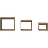 Uklapajući stolići boja hrasta artisan 3 kom konstruirano drvo | shoptok.hr
