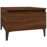  Stranska mizica 2 kosa rjav hrast 50x46x35cm inženirski les, (20712754) | Shoptok.si