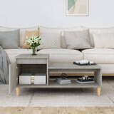  Stolić za kavu boja betona 100x50x45 cm od konstruiranog drva | shoptok.hr