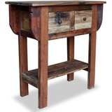 Maison Chic konzolna miza - miza ob steni mešanega recikliranega lesa 80x35x80 cm, (21786118) | Shoptok.si