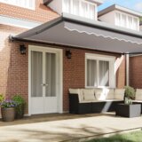vidaXL Avtomatska Retraktibilna Tenda Svetlo Siva 500x300 cm, Zamenjalno Platno za Tendo 5x3 m Svetlo Siva | Shoptok.si