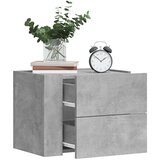 vidaXL Stenske nočne omarice 2 kosa betonsko sive 45x30x35 cm Cene