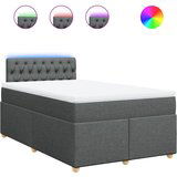 Maison Chic Box spring postelja - Vzmetna postelja z vzmetnico temno siva 120x190 cm blago SL4366, (21901389) | Shoptok.si