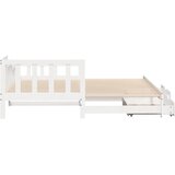 Dnevni krevet na razvlačenje s ladicama bez madraca 90 x 190 cm | shoptok.hr