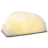 Gingko Electronics tamno smeđa mala stolna lampa u obliku knjige od orahovog drveta Booklight | shoptok.hr