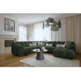 Miuform Temno zelena kotna sedežna garnitura (levi kot/v obliki črke "U") Shell – | Shoptok.si