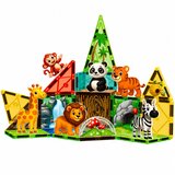 Magnetic Construction Blocks Wild Animals Jungle ZOO 27 pcs. | shoptok.hr