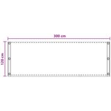  Balcony ekran Svjetlosiva 120 x 300 cm HDPE i Aluminij | shoptok.hr