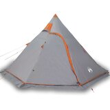 Šator tipi za kampiranje za 5 osoba sivi vodootporni | shoptok.hr