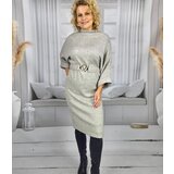 Pri Knitted midi dress with belt and bat sleeves ALENA | shoptok.hr