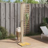 vidaXL Vanjski tuš sivi 50x55x224 cm od poliratana i bagremovog drva | shoptok.hr