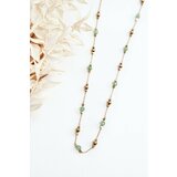 Kesi Women's necklace with green gold beads cene