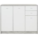 Mömax komoda 4-you new, siva, bela | Shoptok.si