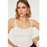 Trendyol Ecru Crop Stitch Detailed Knitwear Blouse | shoptok.hr