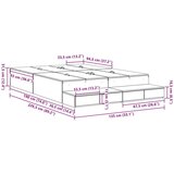  Postelja z dodatnim prostorom za shranjevanje Rjava Inženirski les, (22103358) | Shoptok.si