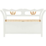  Klupa bijela 107 x 45 x 75 5 cm od masivne jelovine | shoptok.hr