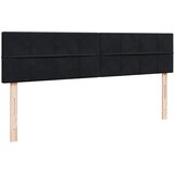  Otomanski krevet s madracem crni 160x200 cm baršunasti | shoptok.hr