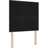 vidaXL škatlasta vzmetnica z vzmetnico in klopjo črna 120x190 cm saten | Shoptok.si