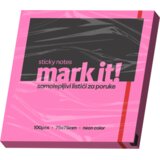 Mark IT Samolepljivi listići Mark 100lis, 75x75mm NEON roze | Eponuda.com