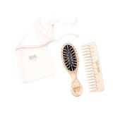 tek set žepna krtača in glavnik - natur | Shoptok.si