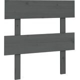  Uzglavlje za krevet sivo 93,5 x 3 x 81 cm od masivne borovine | shoptok.hr