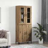 vidaXL Highboard 2 pcs hrast artisan 69.5 x 34 x 180 cm Cijene