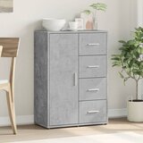  Komoda siva boja betona 60x31x84 cm od konstruiranog drva | shoptok.hr