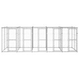  Vanjski kavez za pse od pocinčanog čelika s krovom 12 1 m² | shoptok.hr
