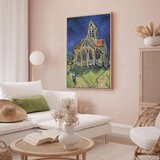  Slika - Vincent van Gogh – Church at Auvers 80x120 U prirodnom drvenom okviru | shoptok.hr