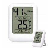 Digitalni osvetljen LCD termometer higrometer 8cm bel Cene