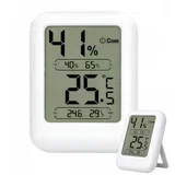 osvetljen LCD termometer higrometer 8cm bel