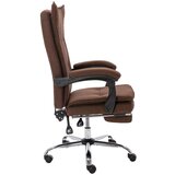 vidaXL uredska stolica od tkanine smeđa | shoptok.hr