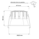 Dawn led svetiljka XG-12 8W cct crna dim | Eponuda.com