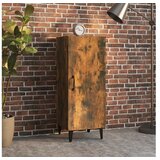  Komoda boja dimljenog hrasta 34 5x34x90 cm konstruirano drvo | shoptok.hr