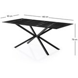 Hanah home trpezarijski sto nox 3002 | ePonuda.com
