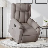 Maison Chic Naslanjač - Relax naslanjač s funkcijo vstajanja taupe blago, (22042187) | Shoptok.si