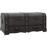  Lesena skrinja velika črne barve, (20771824) | Shoptok.si