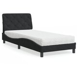  The Living Store Postelja z vzmetnico črna 90x200 cm žamet - Postelja, (21493090) | Shoptok.si