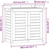 Miza za sajenje s policami bela 82,5x50x86,5 cm borovina | Shoptok.si