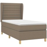  Krevet s oprugama i madracem smeđesivi 80x200 cm od tkanine | shoptok.hr