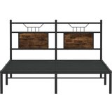  Posteljni okvir brez vzmetnice hrast 137x190 cm inženirski les, (21829105) | Shoptok.si